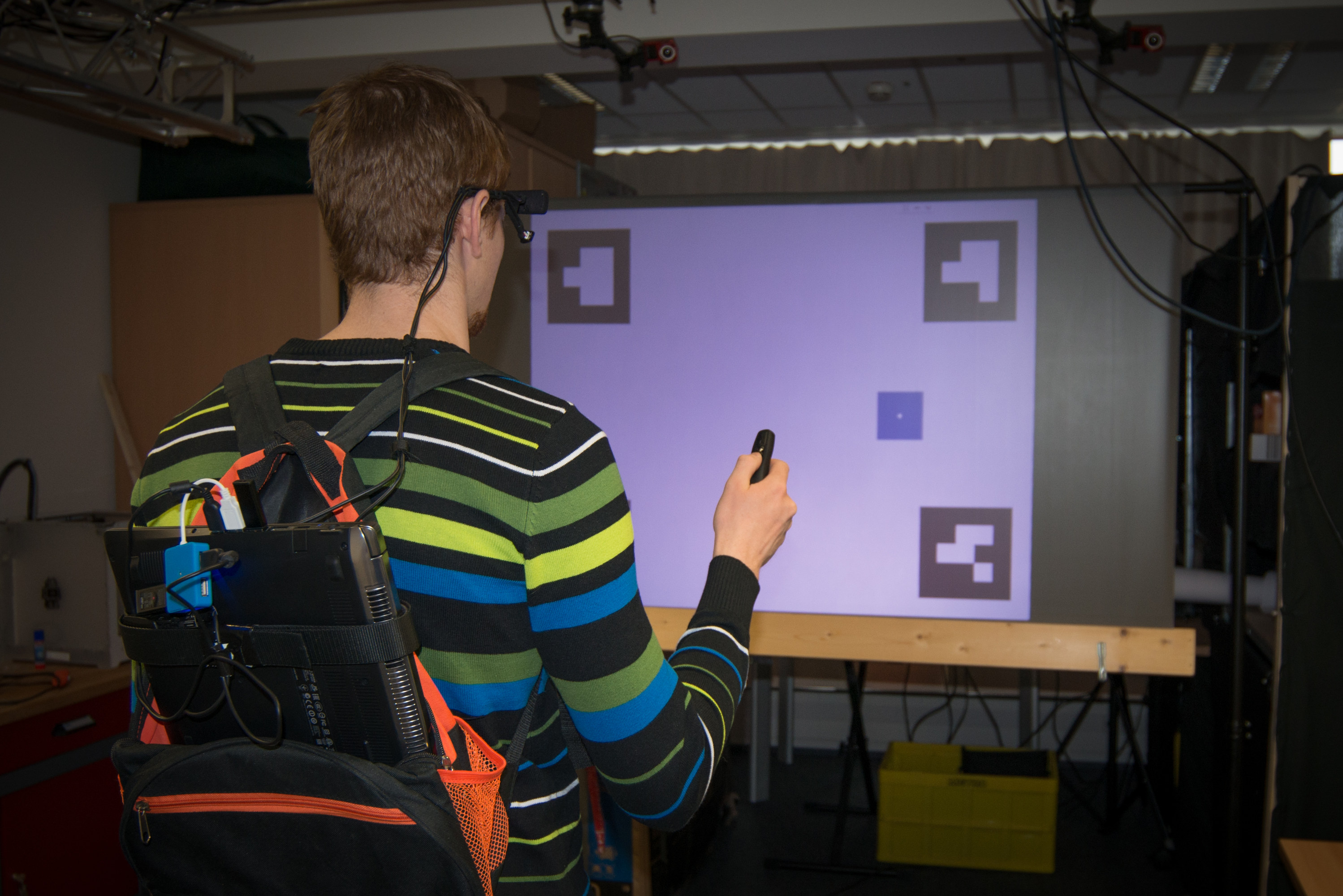 Setup of the error-aware gaze-based interface study